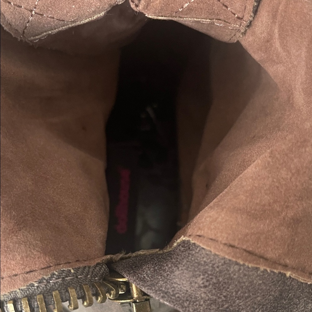 Dollhouse Charcoal Lace-Up Moto Boots - Picture 10 of 16